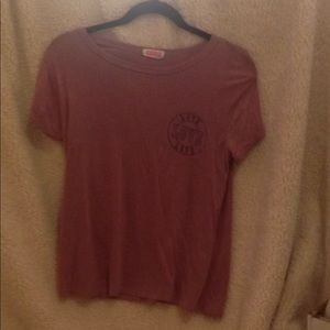 Rosey pink "love" tee
